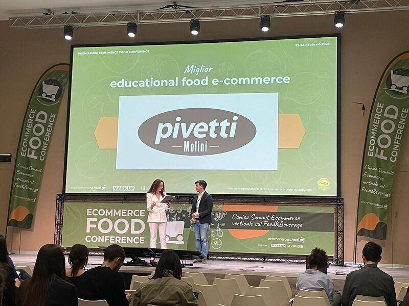 Molini Pivetti premiata all'Ecommerce Food Conference