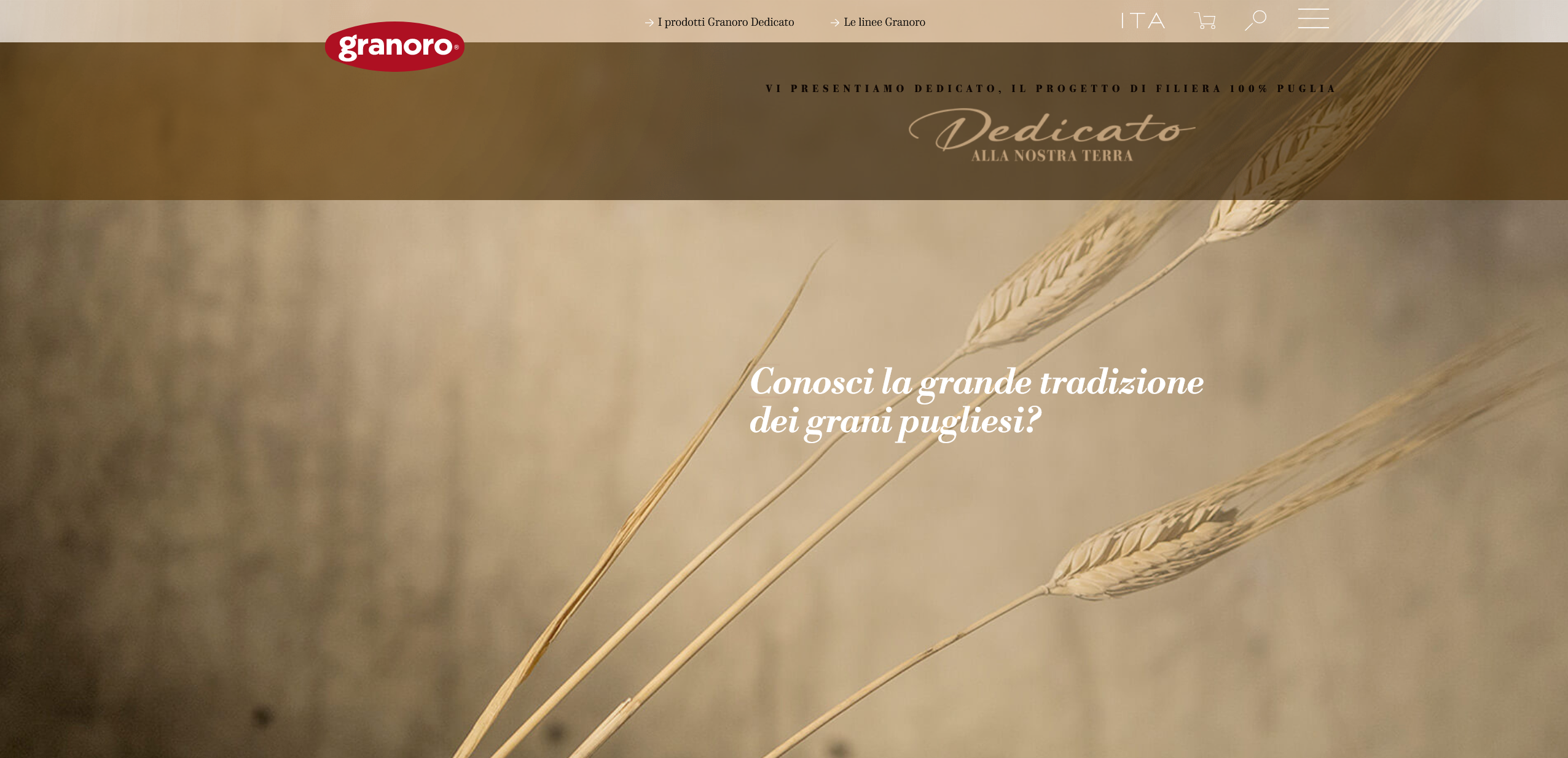 Un nuovo sito web per Granoro